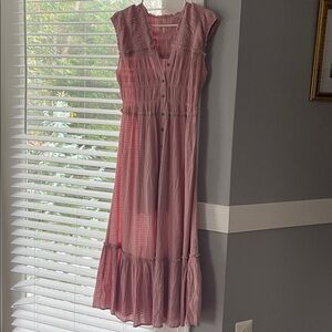 Pink Sleeveless Maxi Dress Free People